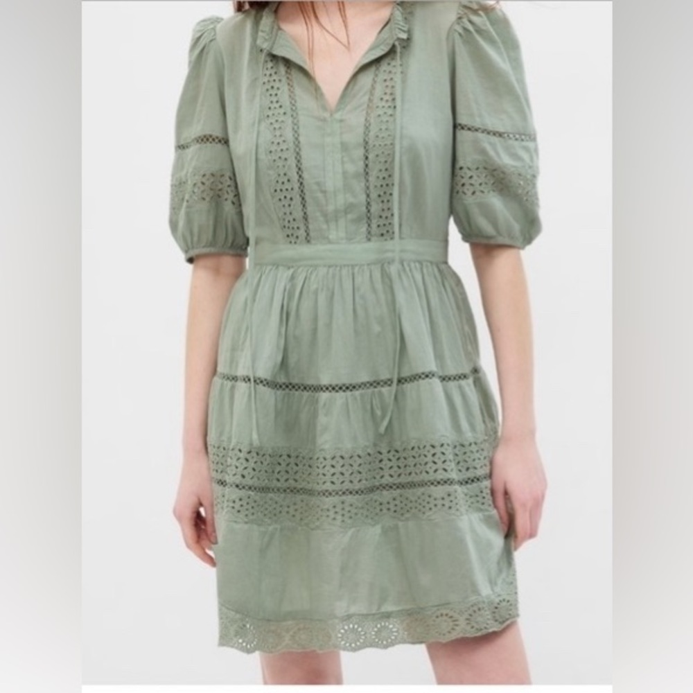 GAP Prairie Dress in Sage Green